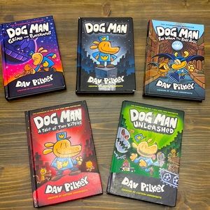 Hard Back Dog Man books Dav Pilkey